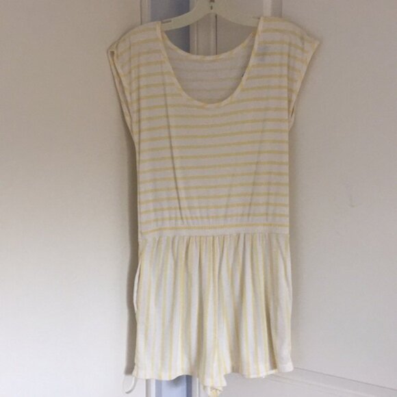 Yellow and white stripe romper - Picture 3 of 4